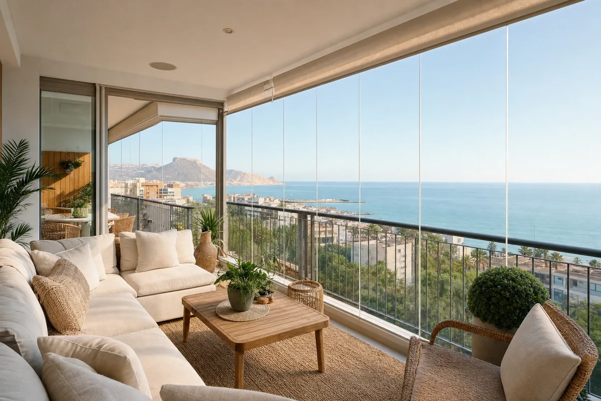 Cerramiento de terraza en Alicante